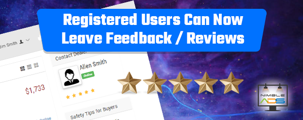 Powerful Users Rating System - Nimble classified Ads Script Php And Laravel Geo Classified Advertisement Cms - Now you can enjoy users rating system