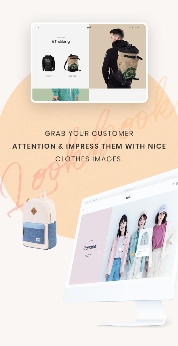 Attractive Lookbooks Styles - Zoli - Minimal & Modern Fashion WooCommerce WordPress Theme