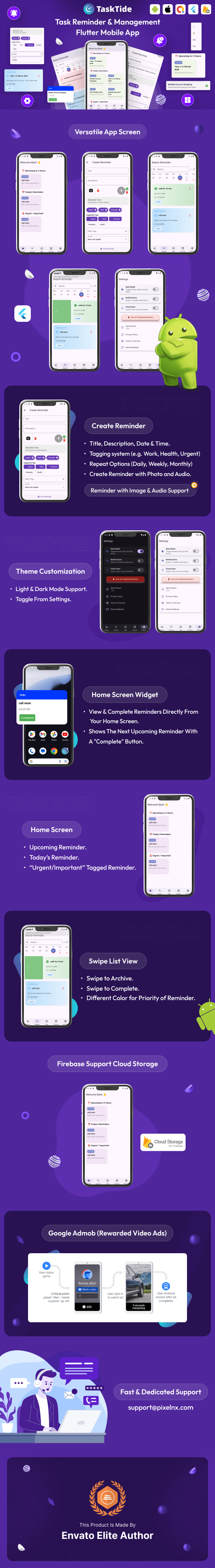 Task Reminder - Task Management Flutter Mobile App - 4