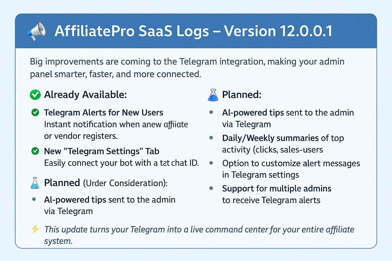 AffiliatePro Admin Dashboard