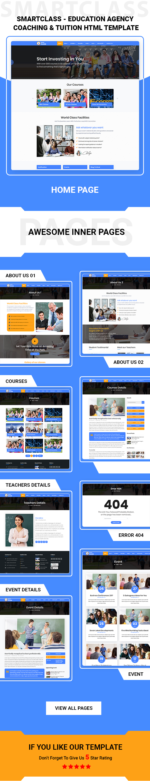 SmartClass | Education Agency Coaching & Tuition HTML Template - 3