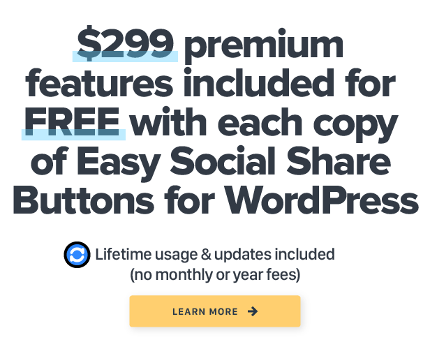 Easy Social Share Buttons for WordPress