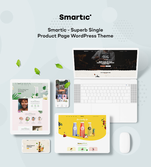 Smartic - Thème WooCommerce de la page de destination du produit