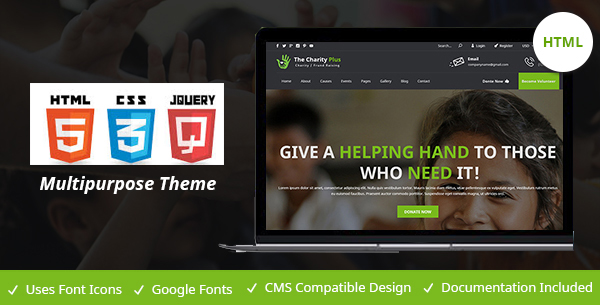 Charity - The Charity Plus HTML Template