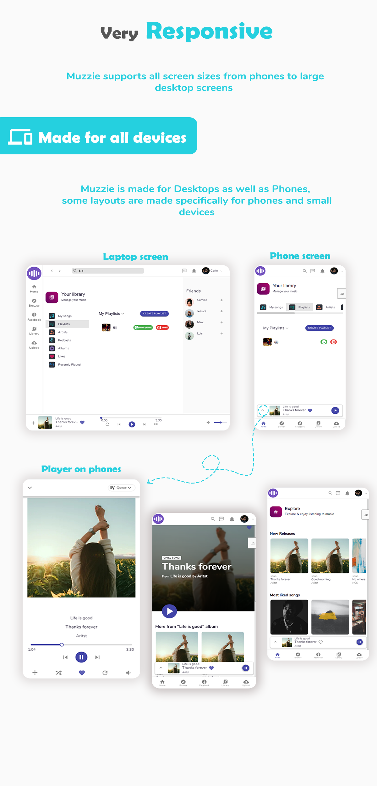 Muzzie - Music, Podcast  & Radio Streaming Platform - 7