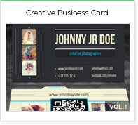 Creative photo business card