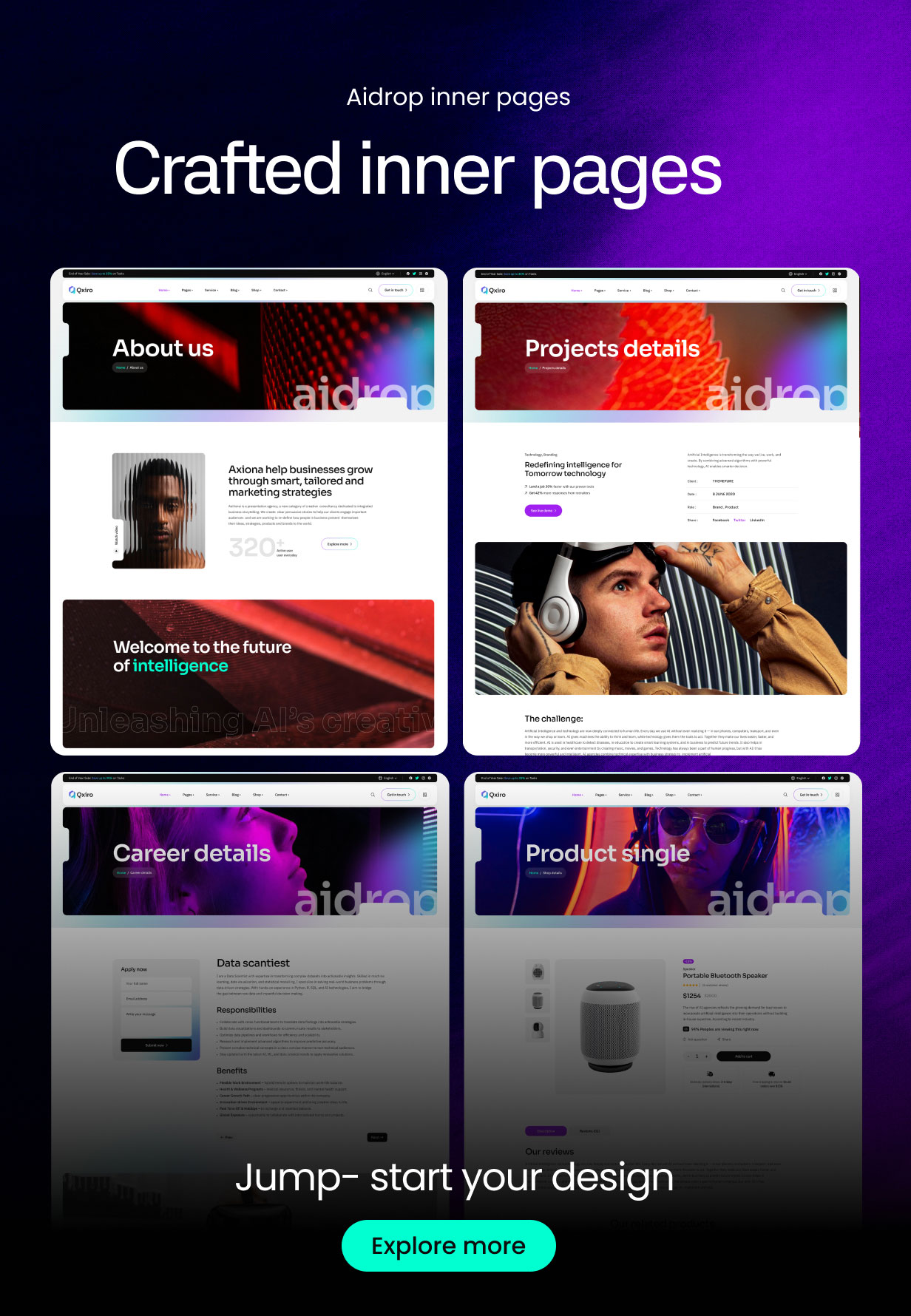 Aimaker - AI Agency & Technology WordPress Theme - 14