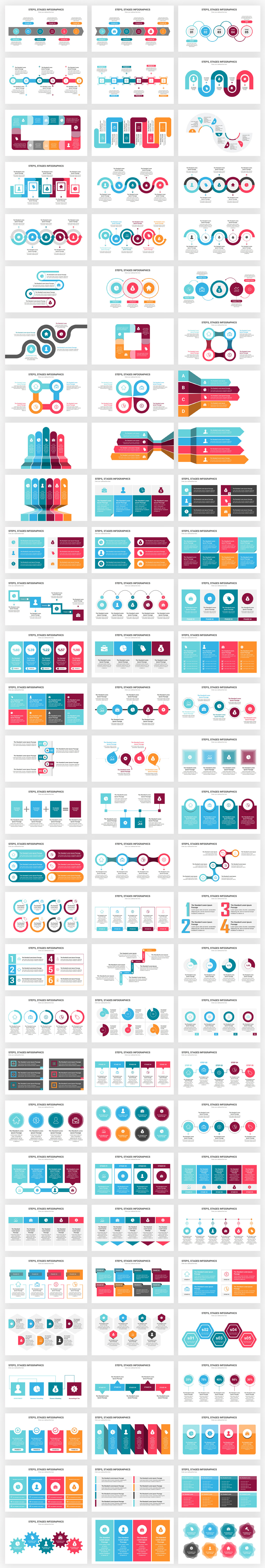Infographics Complete Bundle PowerPoint Templates - 82