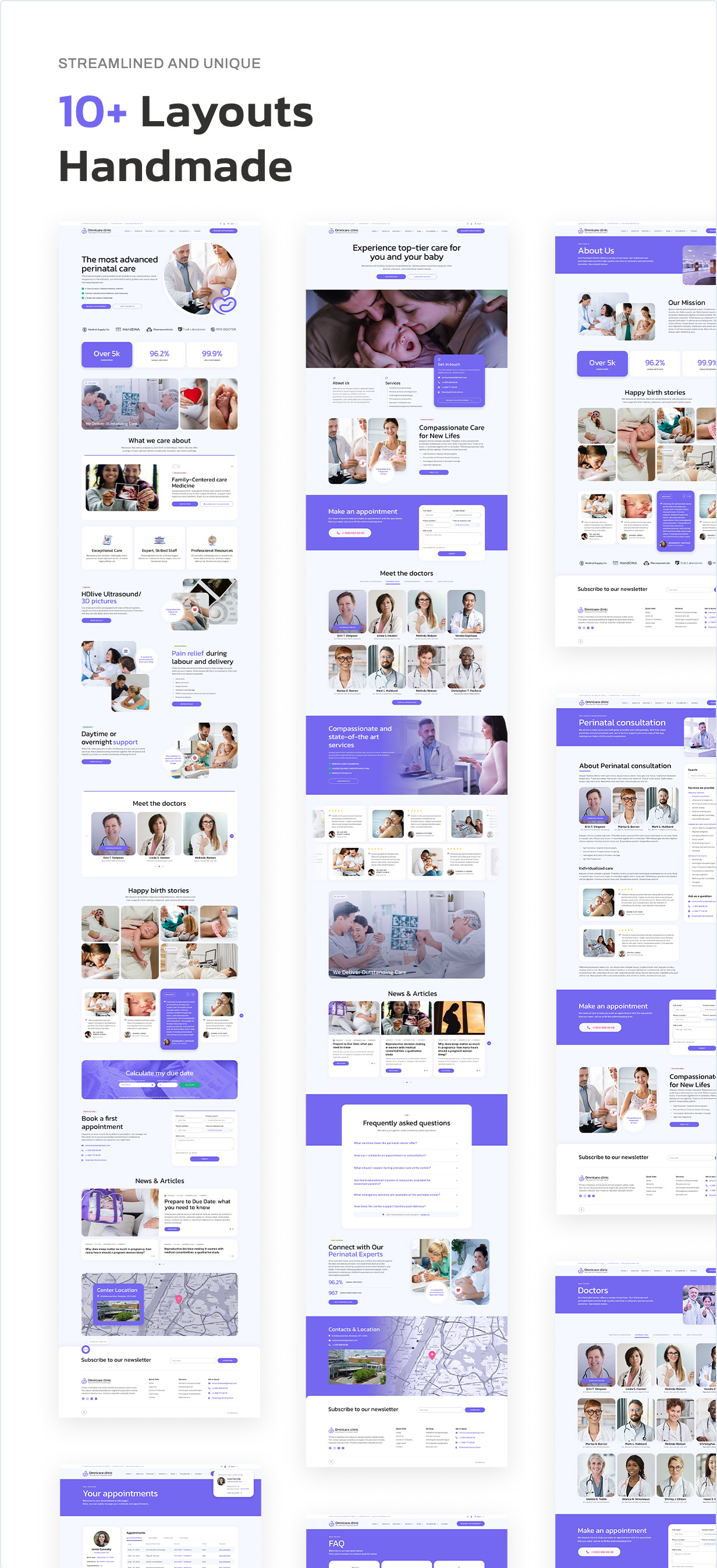 10 layouts handmade