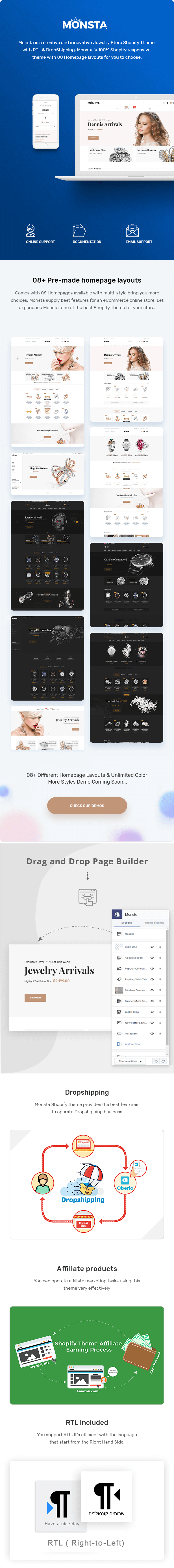 Monsta - Jewelry Shopify Theme