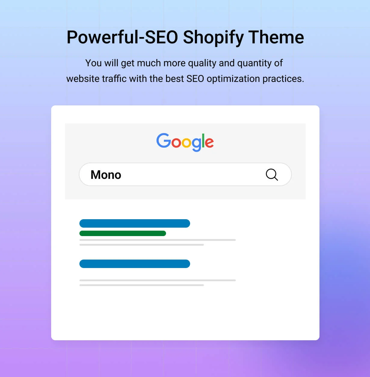 Mono - Shopify theme