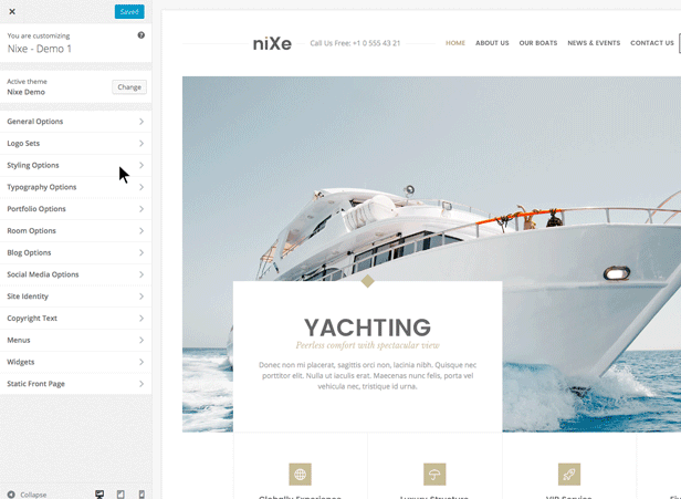 Nixe | Hotel and Yachting WordPress Theme - 7