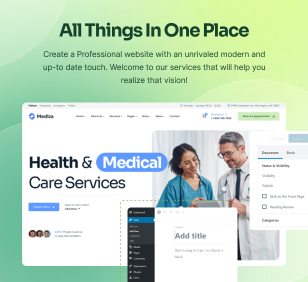 Medak - Doctor Medical & Healthcare Clinic Elementor WordPress Theme - 3