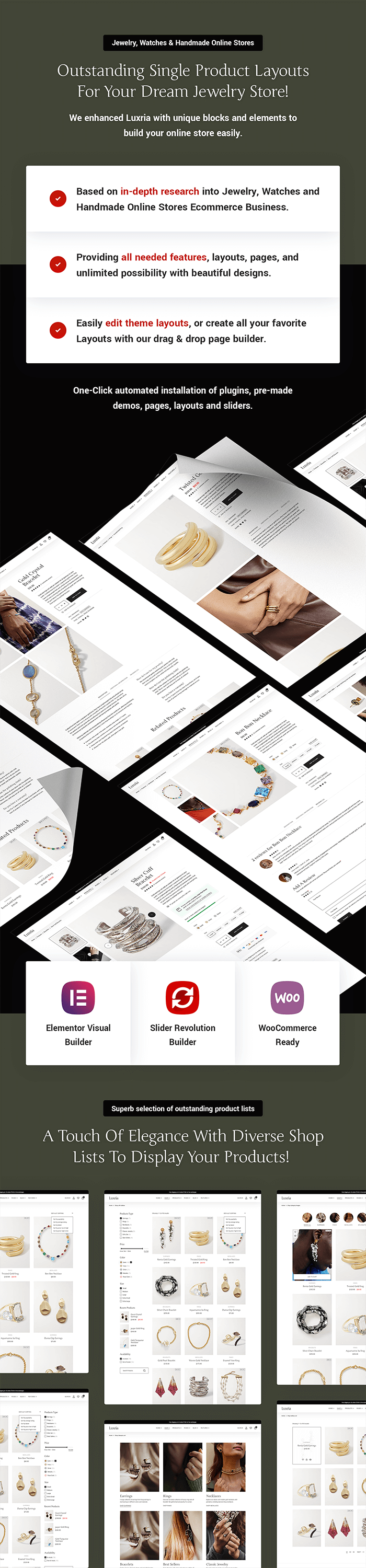 Luxria - Modern Jewelry Store WordPress Theme - 7
