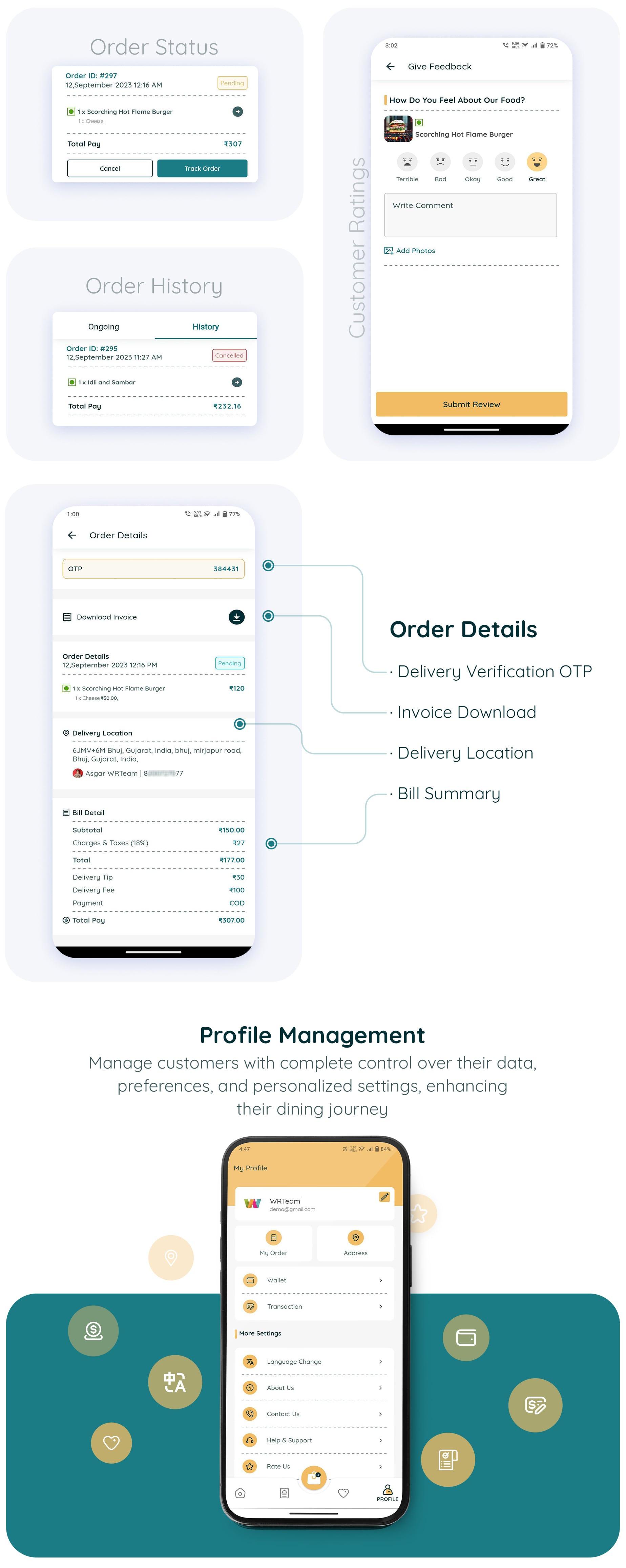 eRestro - Single Vendor Restaurant Flutter App | Food Ordering App with Admin Panel | Web Version - 28