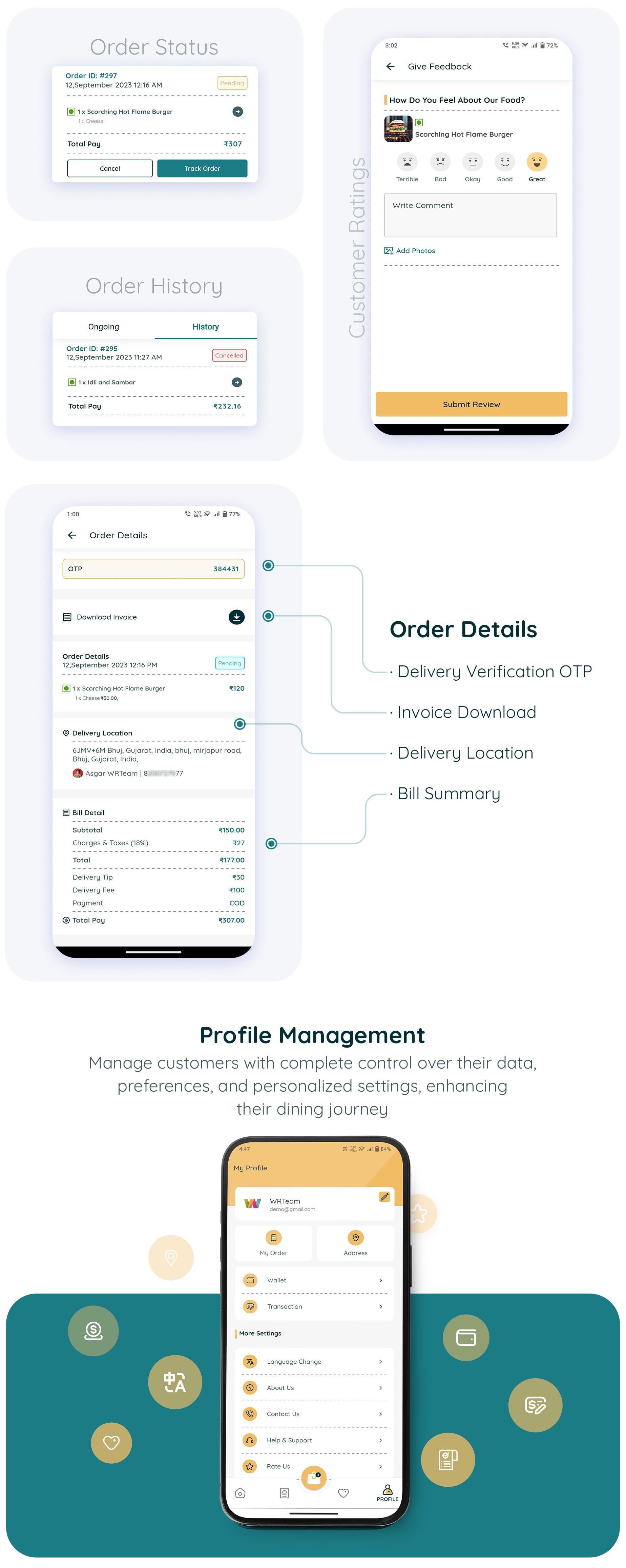 eRestro - Single Vendor Restaurant Flutter App | Food Ordering App with Admin Panel | Web Version - 28