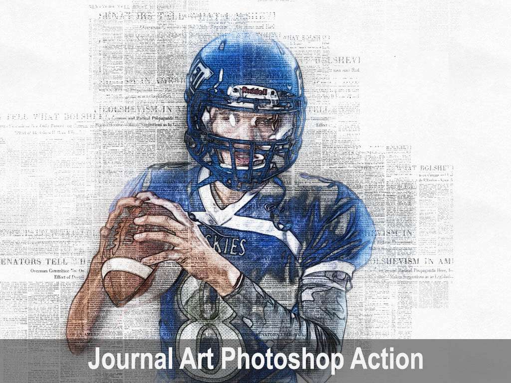 Journal Art Photoshop Action