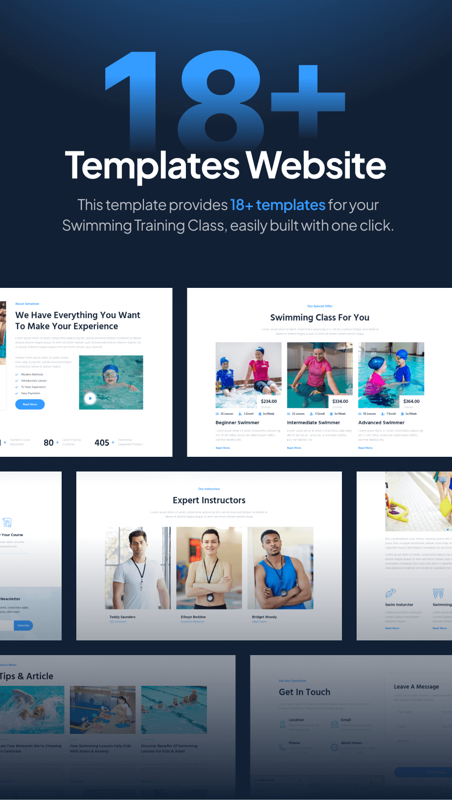 Schwimm – Swimming School & Course FSE WordPress Theme - 4