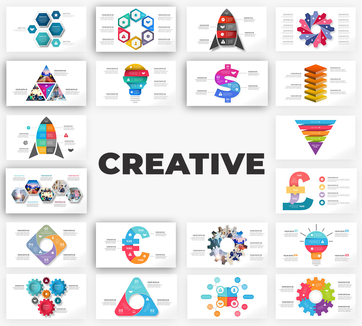 Infographics Complete Bundle PowerPoint Templates - 59