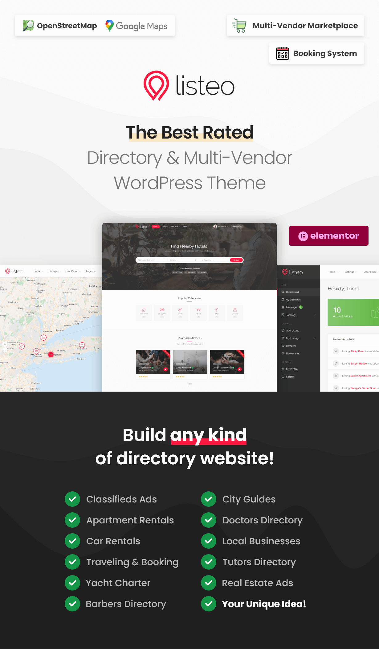 Listeo - Directory & Listings With Booking - WordPress Theme by purethemes