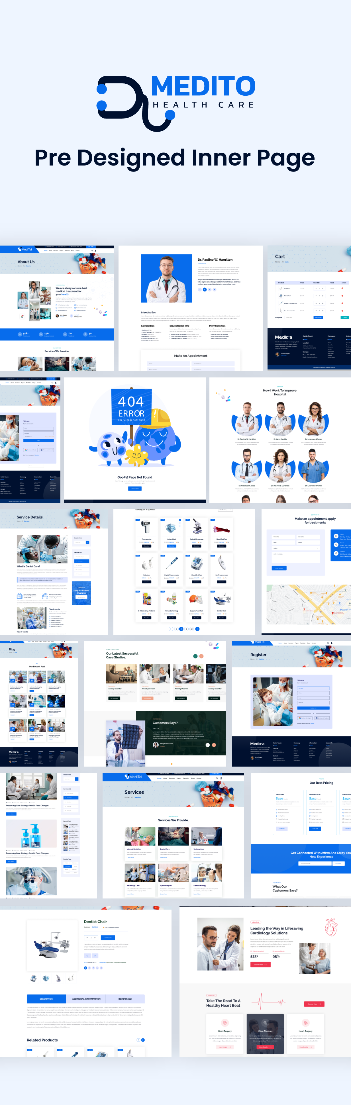 Medito – Health & Medical WooCommerce Shop React JS Template + RTL