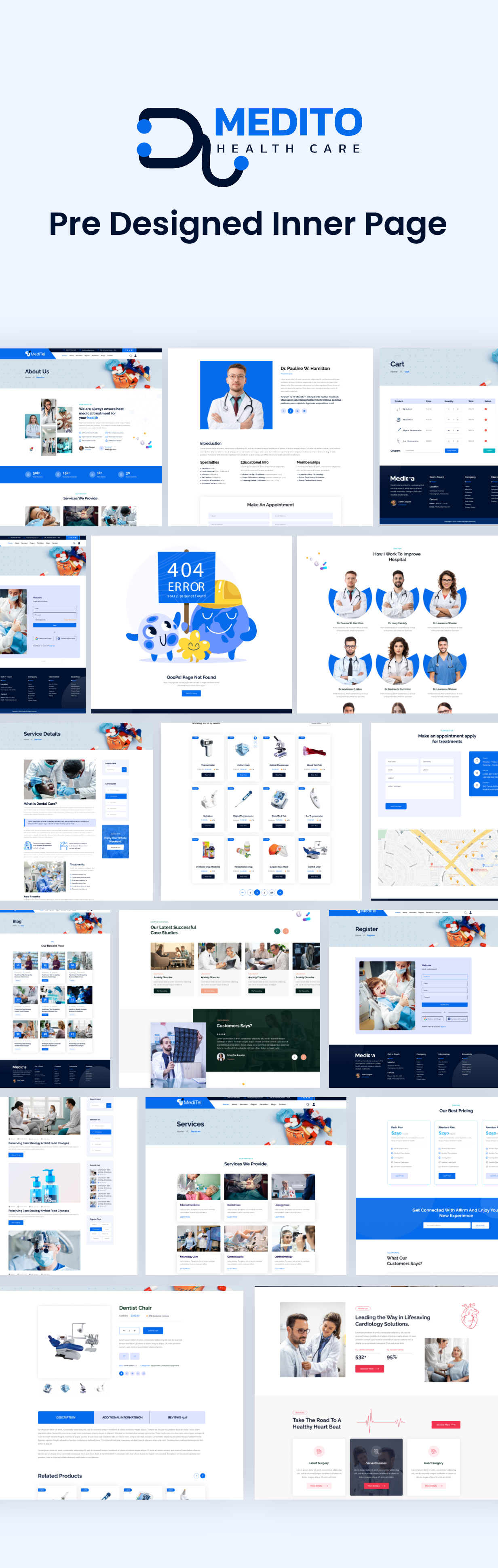 Medito – Health & Medical WooCommerce HTML5 Template