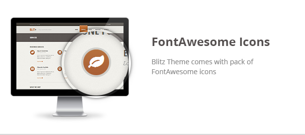 Blitz Theme Features: FontAwesome Icons