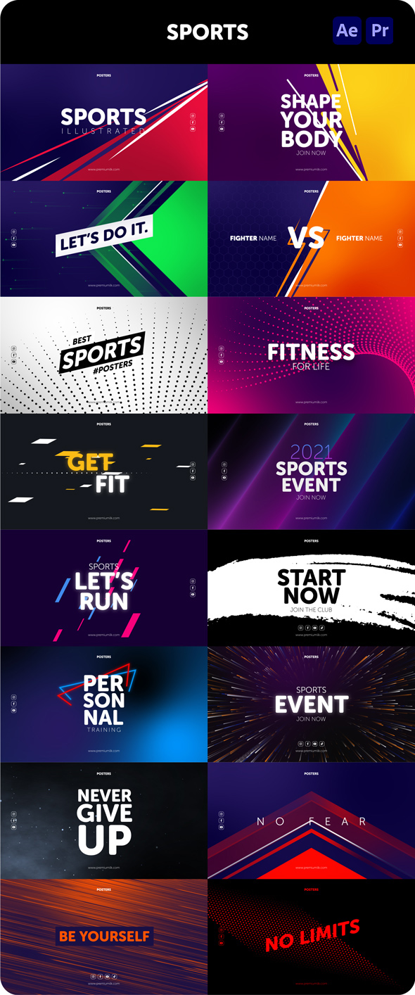 Posters Sports 30903300 - Project for After Effects (Videohive)