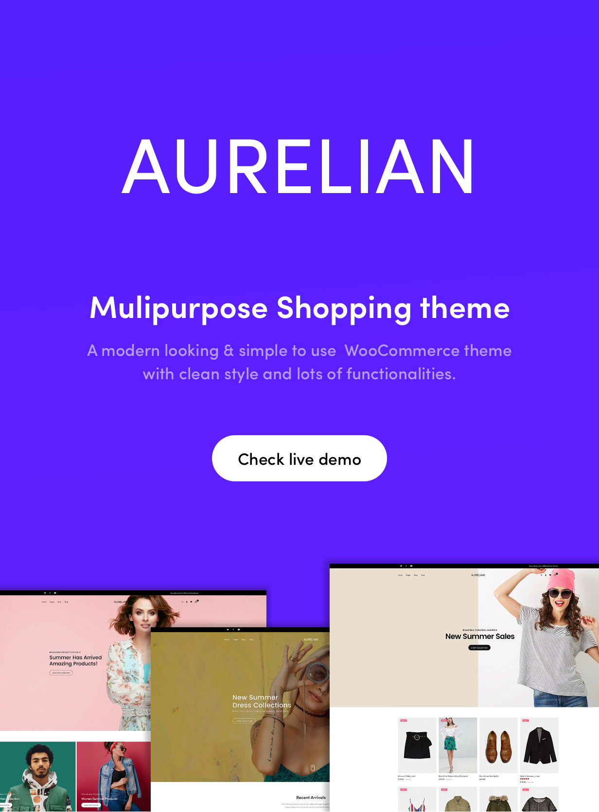 Aurelian - Multipurpose WooCommerce Theme 3