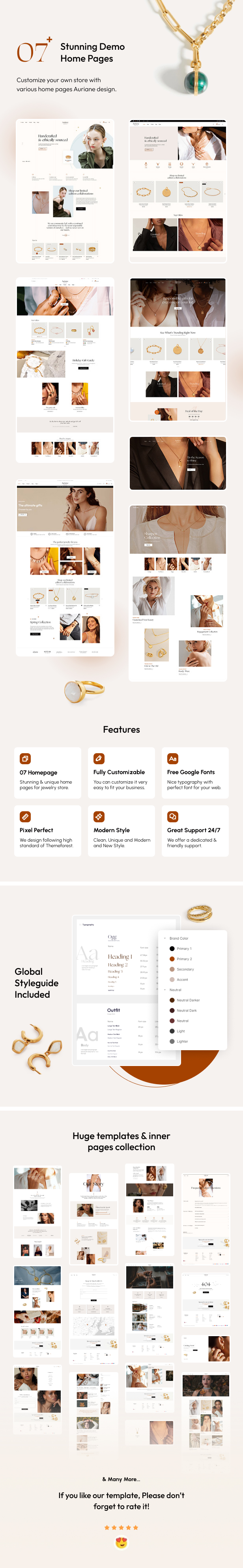 Auriane - Jewelry Store Figma Template