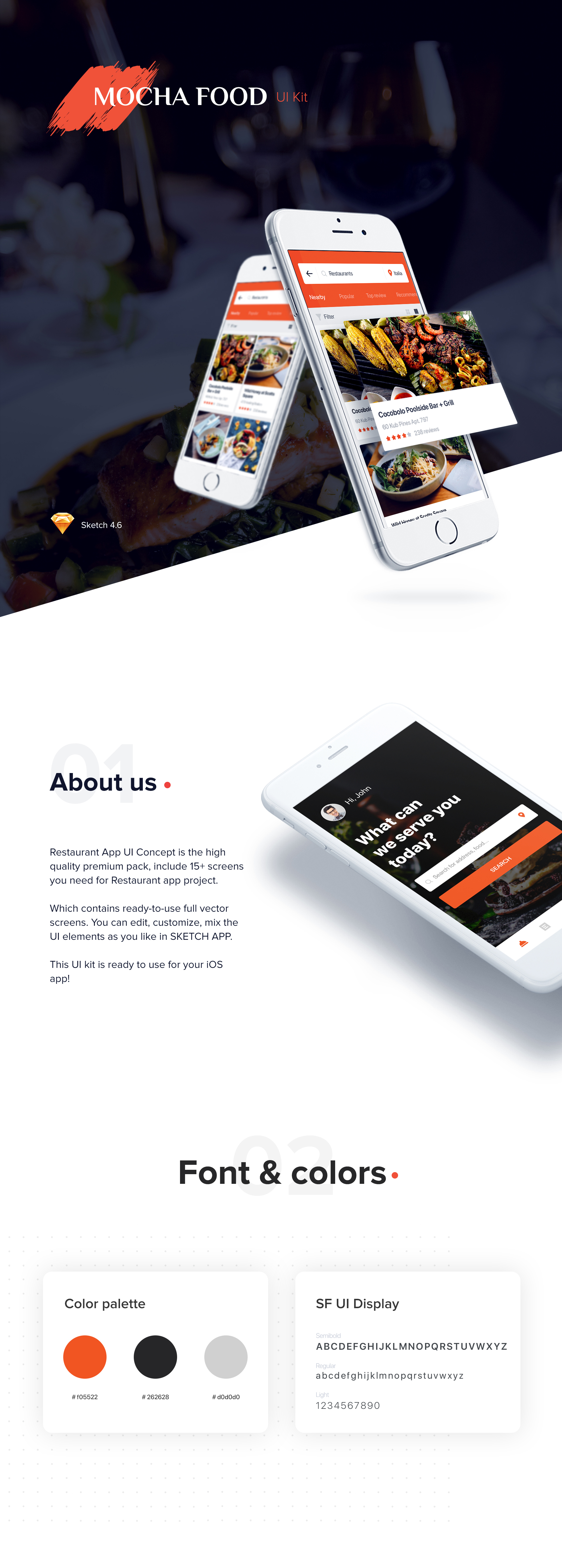 Mocha Food UI Kit - 1