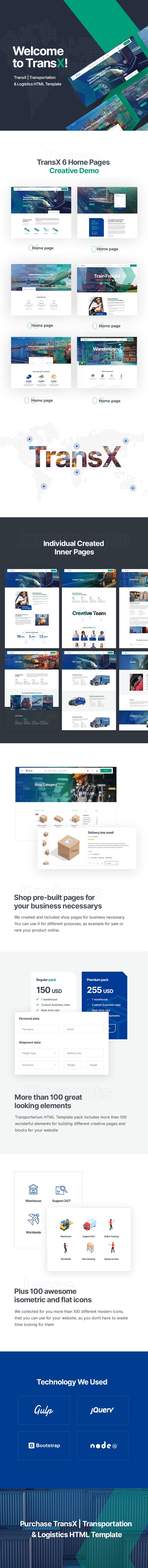 TransX | Transportation & Logistics HTML Template - 2