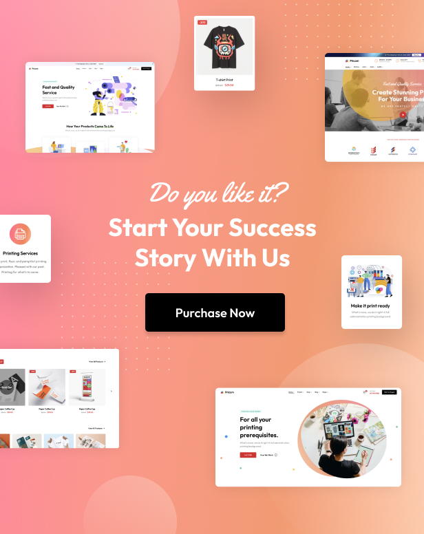 Pricom - Printing Company & Design Services WordPress theme