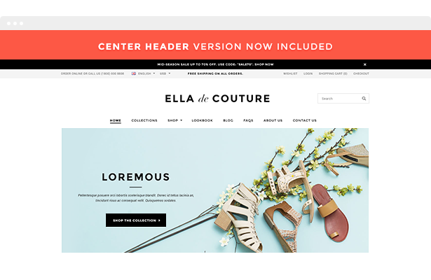 Ella - Responsive Shopify Template (Sections Ready) 