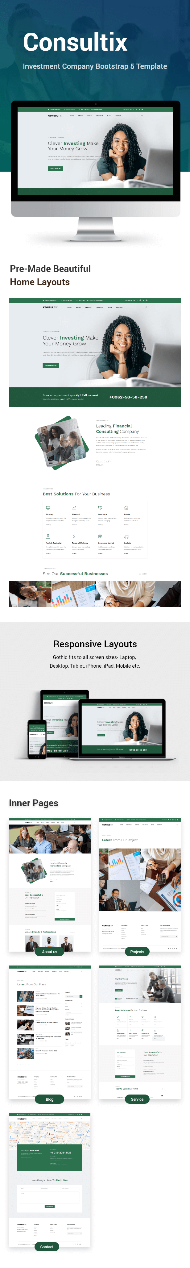 Consultix - Investment Company Bootstrap 5 Template - 1