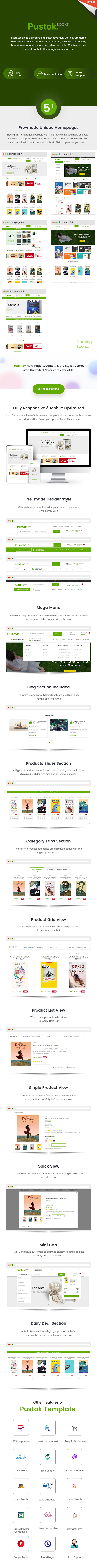 Book Store HTML Template - Pustok - 1