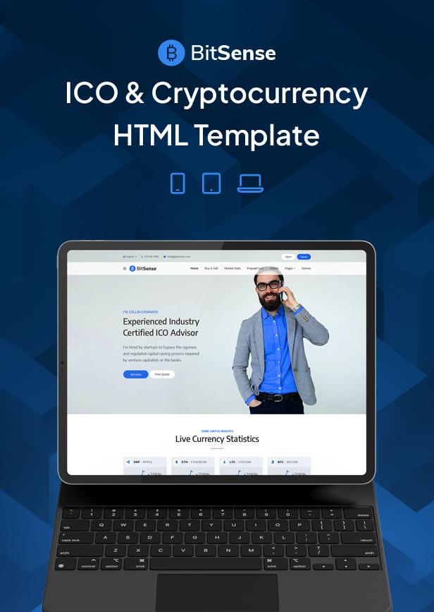 BitSense – ICO & Cryptocurrency HTML5 Template - 1
