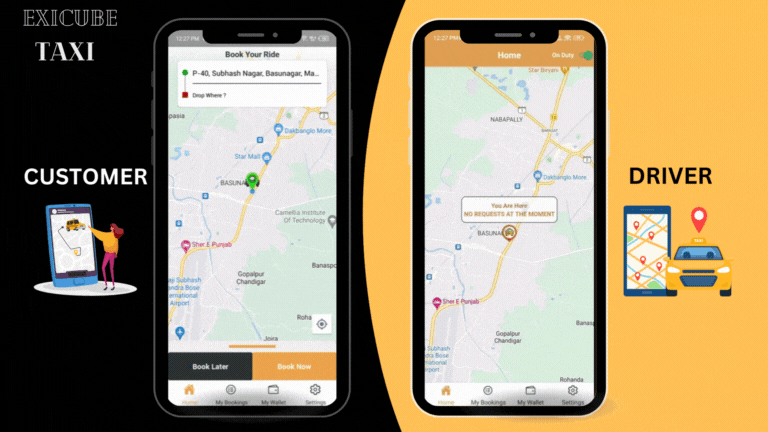 دانلود سورس اپلیکیشن iOS و اندروید Exicube Taxi App