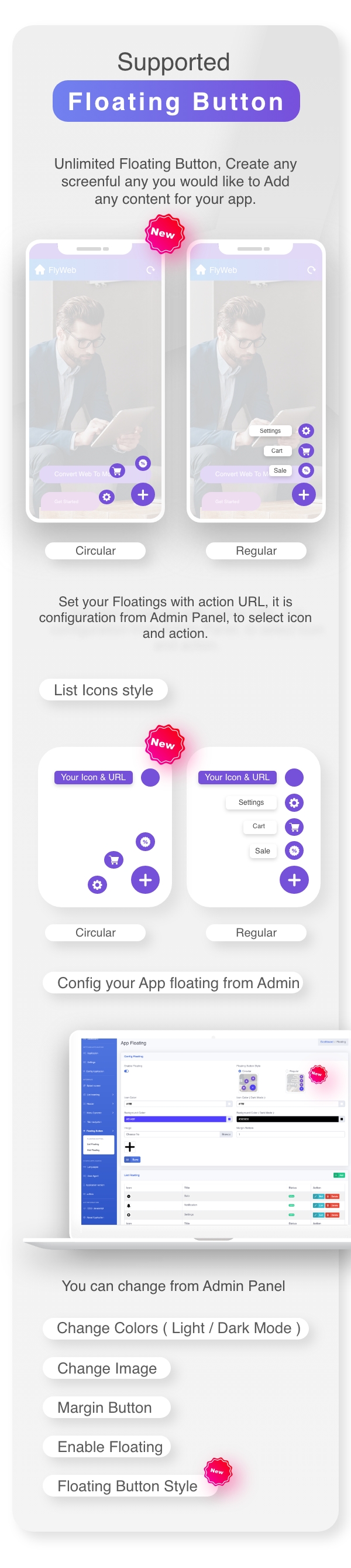 FlyWeb for Web to App Convertor Flutter + Admin Panel - 9
