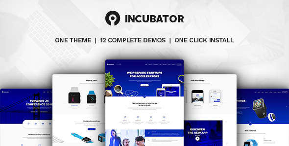 Incubator - WordPress Startup Business Theme - Technology WordPress