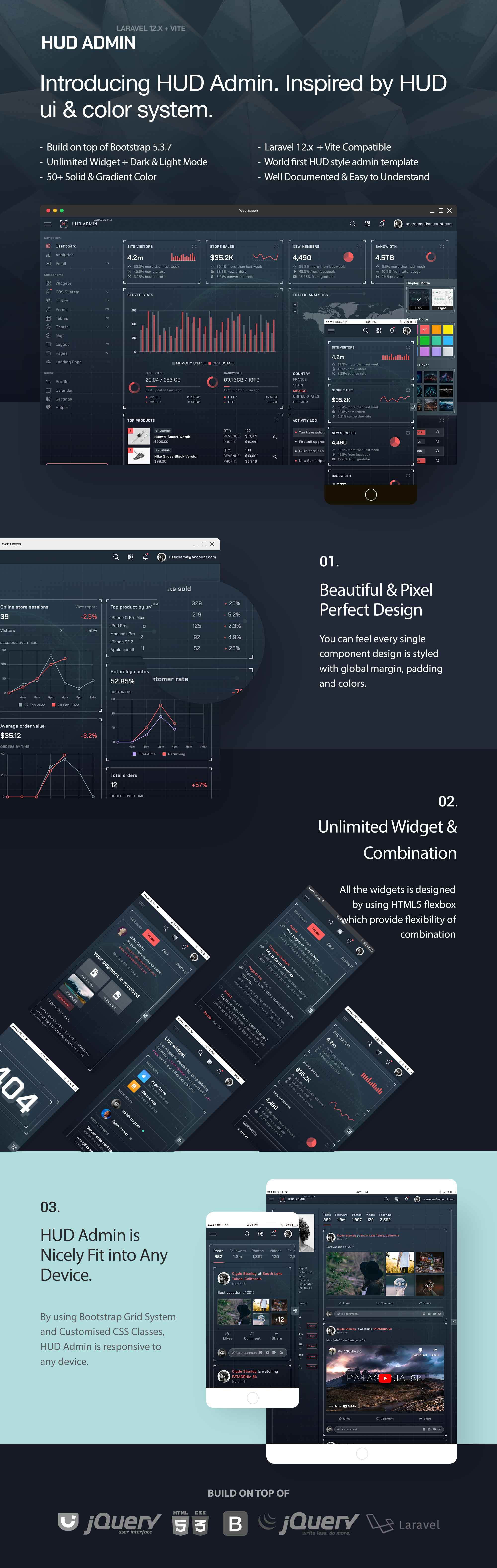 HUD - Laravel 12 Bootstrap 5 Admin Template - 11