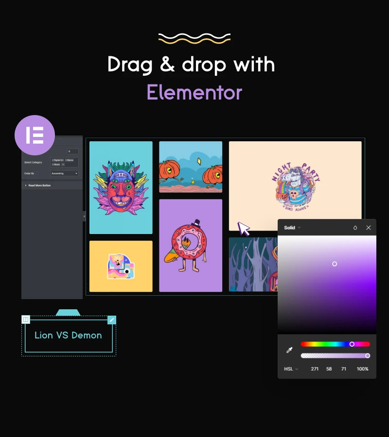 Ealain | Digital Artist Portfolio WordPress Theme + Figma - 14