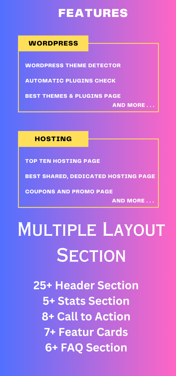 WordPress Theme Detector and Web Hosting Comparison React NextJS script - 9