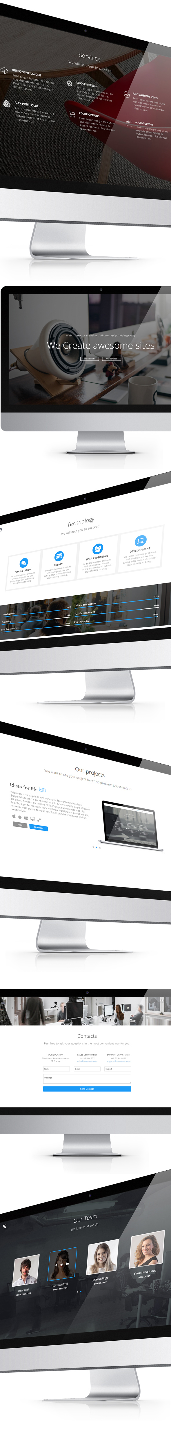 Avensis - One Page Responsive Parallax Template - 3