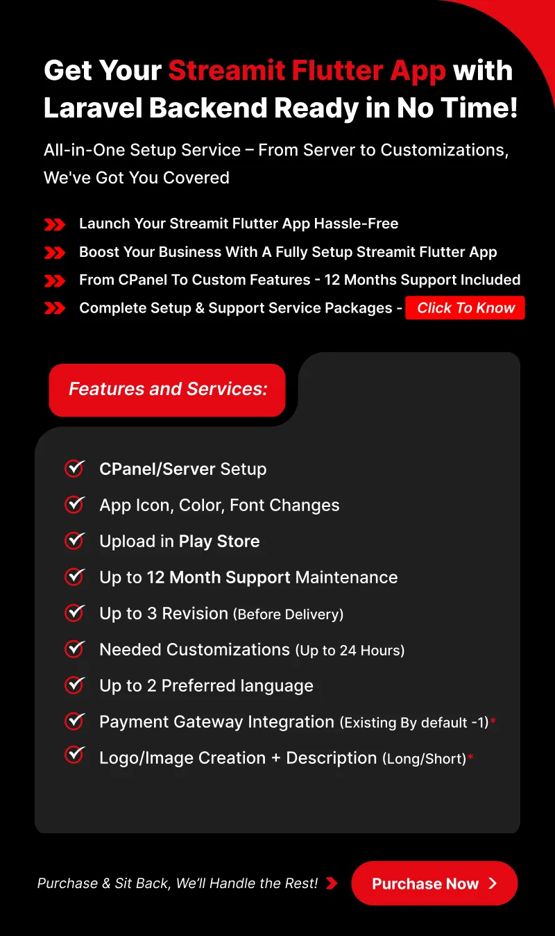 Streamit Laravel - OTT, Movies & Live Video Streaming Platform - 61