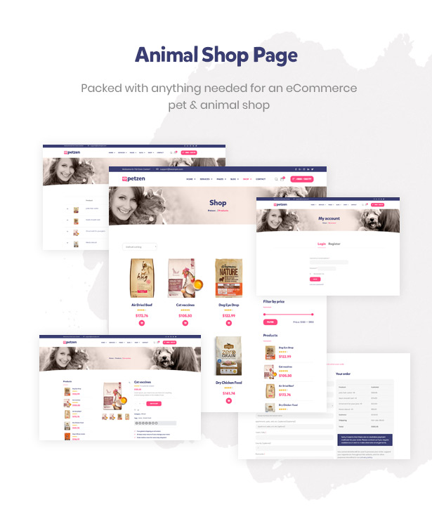 Petzen Pet Shop WordPress Theme