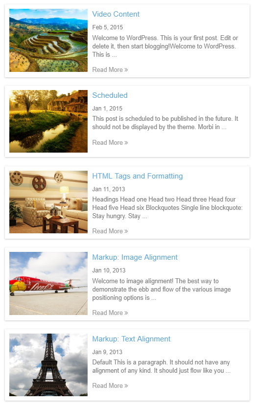 Wordpress Post Grid / List / Timeline Layout avec carrousel et publication connexe - 7