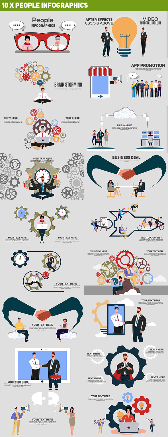 People Infographics Pack - 1