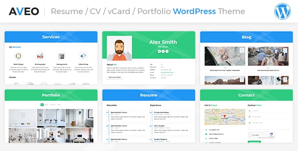AVEO - CV, Resume, vCard & Portfolio - Portfolio Creative
