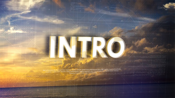 Technology Typography - Broadcast Intro - 3